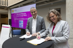 DEN HAAG - Den Haag Werkt gWerkgeversbijeenkomst Ondertekening Samenwerkingsakkoorden in De Titaan. FOTO EN COPYRIGHT GEMEENTE DEN HAAG/HENRIETTE GUEST